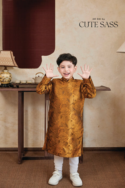 Gia Nghi - Family Gold Phoenix Matching Ao Dai Set 51-53D