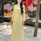 Nhu Mai - Yellow Shimmery Chiffon Ao Dai Set - 57E