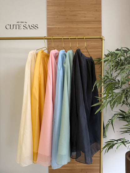 Vân - Chiffon Flow Skirt with Pockets 57-59B