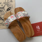 Wooden Silk Heel Slippers | Ao Dai Accessory