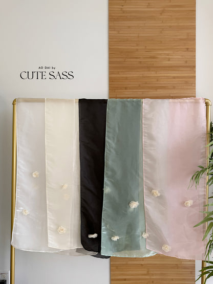 Vân - Water Lily Chiffon Scarf