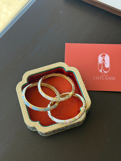 Slim Cherry Blossom Bracelet Bangles | Ao Dai Accessories