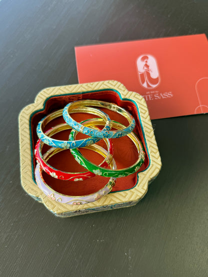 Slim Cherry Blossom Bracelet Bangles | Ao Dai Accessories
