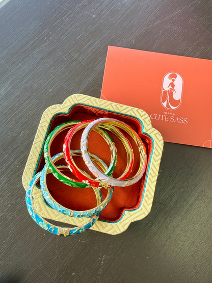 Slim Cherry Blossom Bracelet Bangles | Ao Dai Accessories