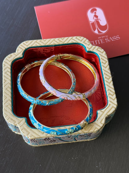 Slim Cherry Blossom Bracelet Bangles | Ao Dai Accessories