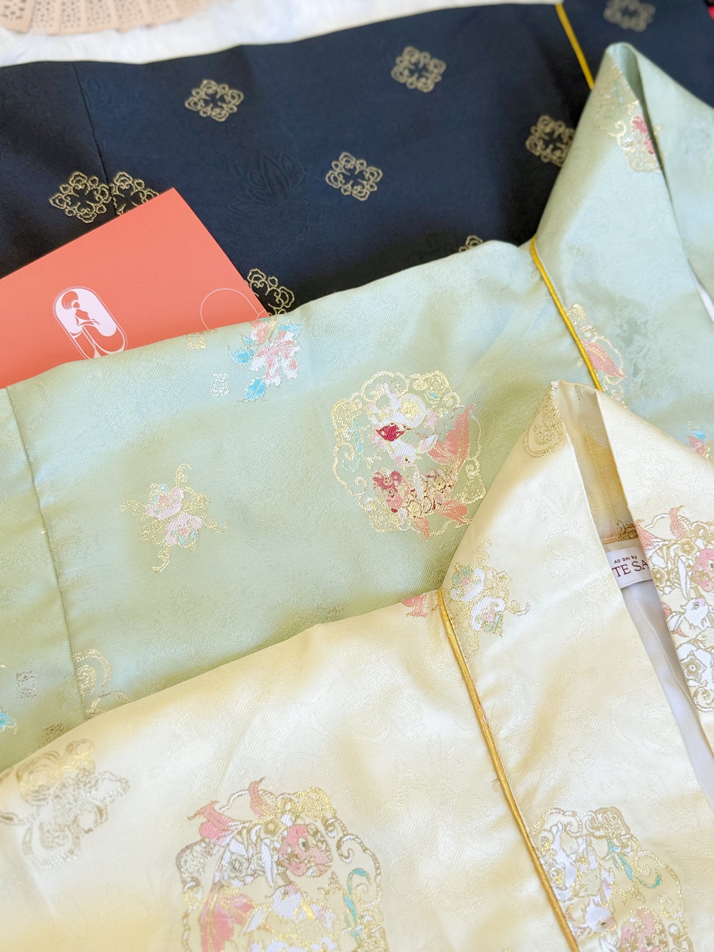 Ao Doi Kham Yellow - Parallel-Flapped Jacket