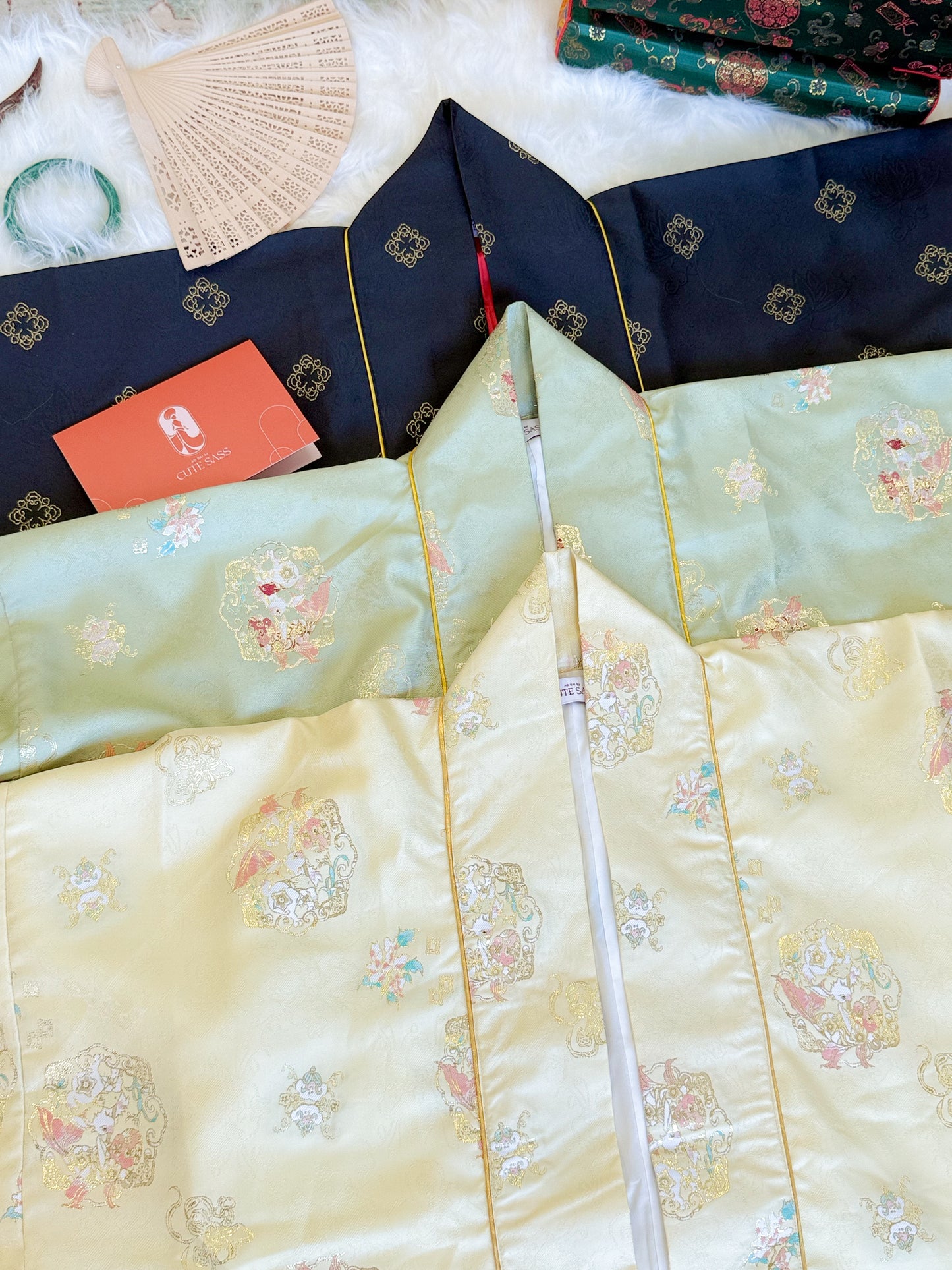 Ao Doi Kham Pastel Green - Parallel-Flapped Jacket