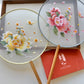Embroidered Round Hand Fan With Tassel