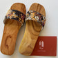 Wooden Silk Heel Slippers | Ao Dai Accessory