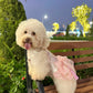 Pet Pink and Gold Bow Yem-Inspired Halter Ao Dai