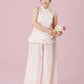 Vân - Wisp Crystal Pink Scalloped Yem Inspired Top Only, No Pants 57A