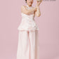 Vân - Wisp Crystal Pink Scalloped Yem Inspired Top Only, No Pants 57A