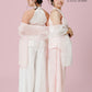 Vân - Wisp Crystal White Scalloped Yem Inspired Top Only, No Pants 57A