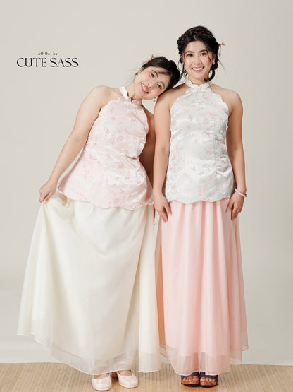Vân - Chiffon Flow Skirt with Pockets 57-59B