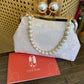 Silk Purse Clutch With Pearl Clasp
