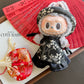 Black/Gold Eclipse Yem-Inspired Vietnamese Ao Dai Set for Labubu – Includes Pants & Headband (Doll Not Included)