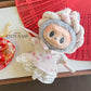 Pink Spring Enchant Vietnamese Ao Dai Set for Labubu – Includes Pants & Headband (Doll Not Included)