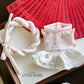 Pink Spring Enchant Vietnamese Ao Dai Set for Labubu – Includes Pants & Headband (Doll Not Included)