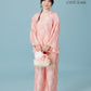 Vân - Peach Bow Knot Round Collar Bà Ba Top Only, No Pants