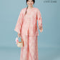 Vân - Peach Bow Knot Round Collar Bà Ba Top Only, No Pants