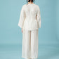 Vân - Cream Bow Knot Round Collar Bà Ba Top Only, No Pants