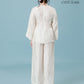 Vân - Cream Bow Knot Round Collar Bà Ba Top Only, No Pants