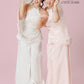 Vân - Wisp Crystal Pink Scalloped Yem Inspired Top Only, No Pants