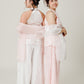 Vân - Wisp Crystal Pink Scalloped Yem Inspired Top Only, No Pants