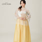 Vân - Daisy Embroidery Sheer Coat Top Only, No Pants