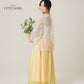 Vân - Daisy Embroidery Sheer Coat Top Only, No Pants