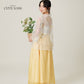 Vân - Daisy Embroidery Sheer Coat Top Only, No Pants