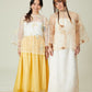 Vân - Daisy Embroidery Sheer Coat Top Only, No Pants
