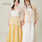 Vân - Daisy Embroidery Sheer Coat Top Only, No Pants