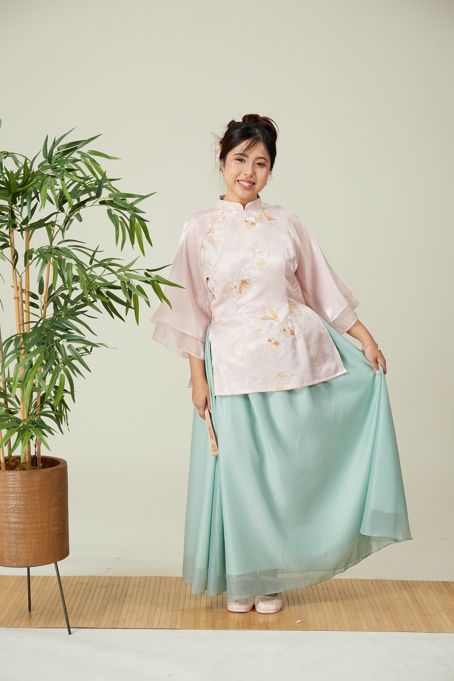 Vân - Chiffon Flow Skirt with Pockets