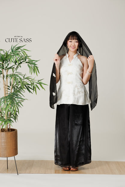 Vân - Water Lily Chiffon Scarf