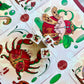 (1) Set of Bầu Cua Tôm Cá - Traditional Vietnamese Paper Board Game