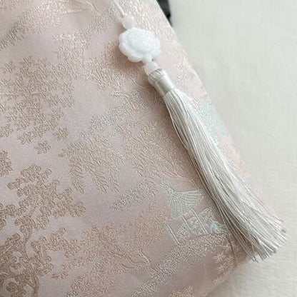Silk Tassel Cord Bucket Bag | Ao Dai Accessories