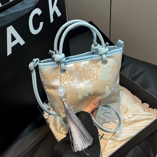 Silk Knot Cord Satchel Purse | Ao Dai Accessories