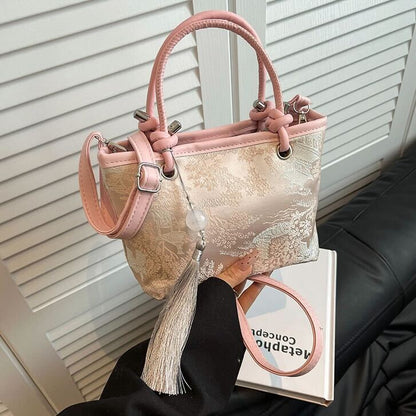 Silk Knot Cord Satchel Purse | Ao Dai Accessories