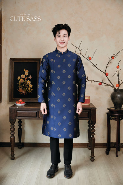 Gia Nghi - Family Blue Mountain Matching Ao Dai Set 51C/49D