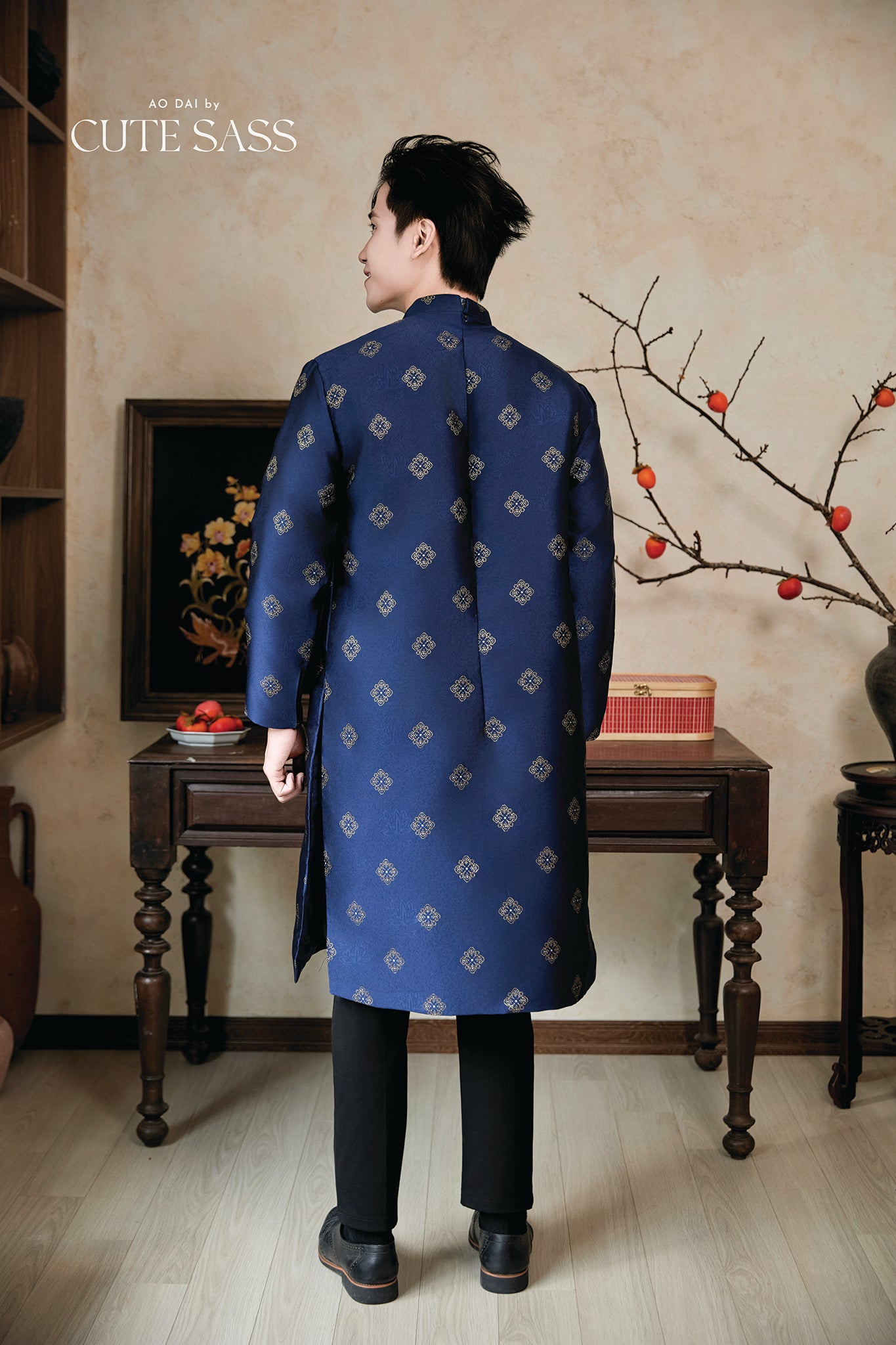 Gia Nghi - Family Blue Mountain Matching Ao Dai Set