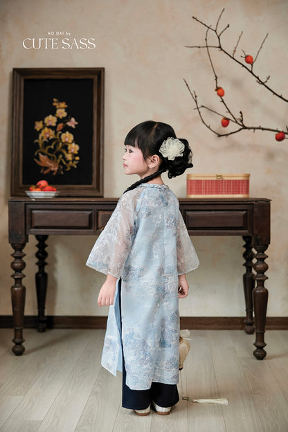 Gia Nghi - Family Blue Mountain Matching Ao Dai Set 51C/49D