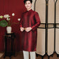 Gia Nghi - Family Red Lace Matching Ao Dai Set