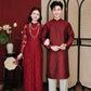 Gia Nghi - Family Red Lace Matching Ao Dai Set