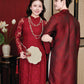 Gia Nghi - Family Red Lace Matching Ao Dai Set