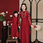 Gia Nghi - Family Red Lace Matching Ao Dai Set