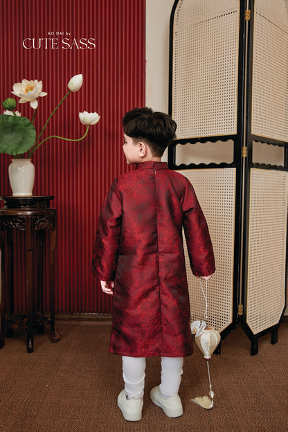 Gia Nghi - Family Red Lace Matching Ao Dai Set 49,50C