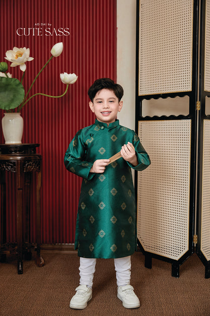 Gia Nghi - Family Green Butterfly Matching Ao Dai Set 53BC/54B