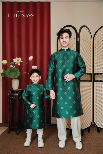Gia Nghi - Family Green Butterfly Matching Ao Dai Set 53BC/54B