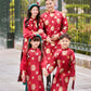 Gia Hòa - Family Red Gold Gam Matching Ao Dai Set 58A